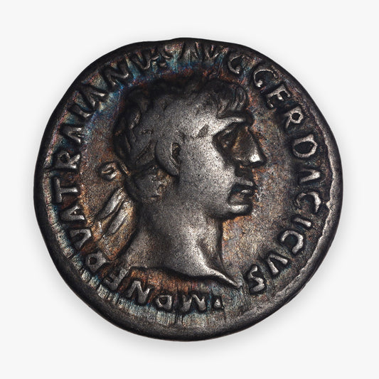 98-117 AD Roman Imperial (Trajan) AR (Silver) Denarius - Approx. VG