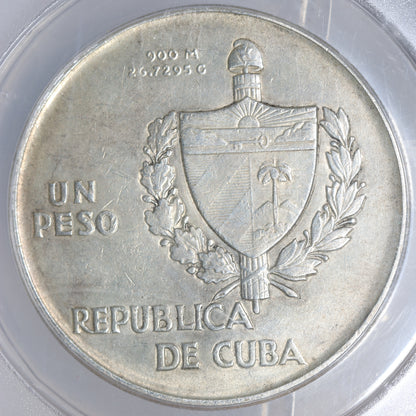 1934 Cuba "ABC" Peso ANACS AU55